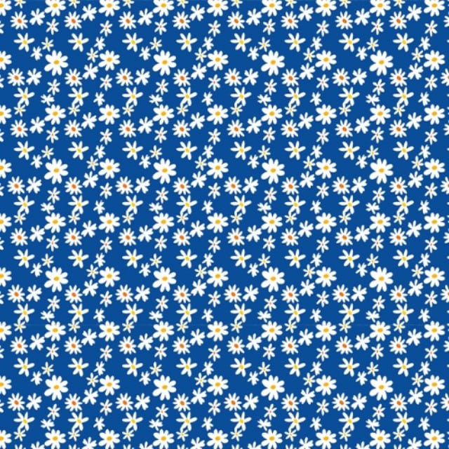 대폭 DTP 30수 흰국화-블루(d0248-3)천도매몰