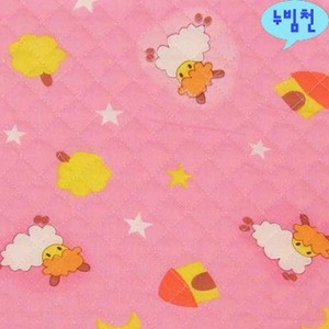 면혼방 누빔천 구름양(핑크)-875천도매몰