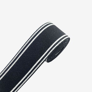 고탄력 허리고무밴드40mm-블랙+흰색라인(16-320)천도매몰
